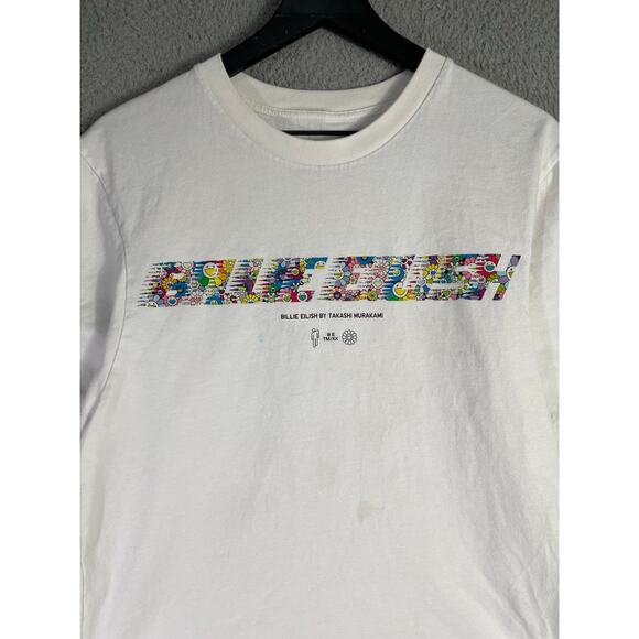 Billie‎ Eilish  x Takashi Murakami Uniqlo UT Graphic Tee White Size S - Picture 2 of 12